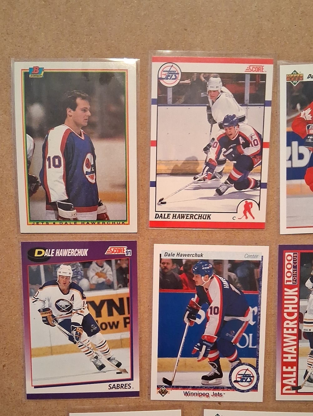 Winnipeg Jets/Sabres/Canada Dale Hawerchuk Hockey Cards Collection